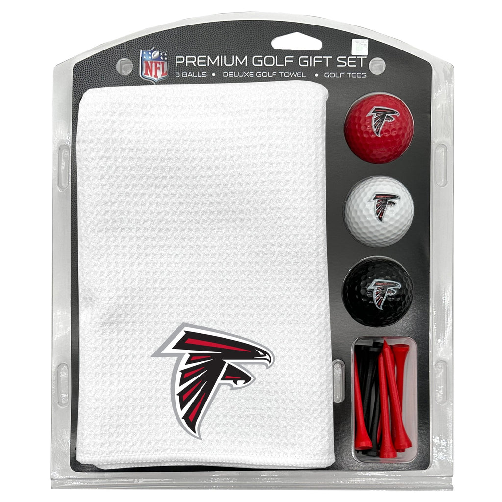 Team Golf Atlanta Falcons Golf Gift Sets - Microfiber Towel Gift Set-White -