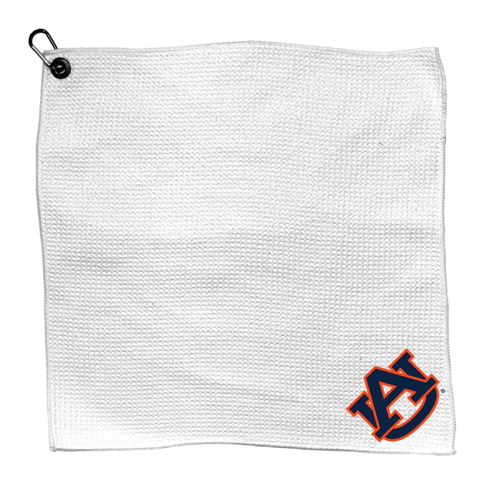 Team Golf Auburn Golf Towels - Microfiber 15X15 White - 