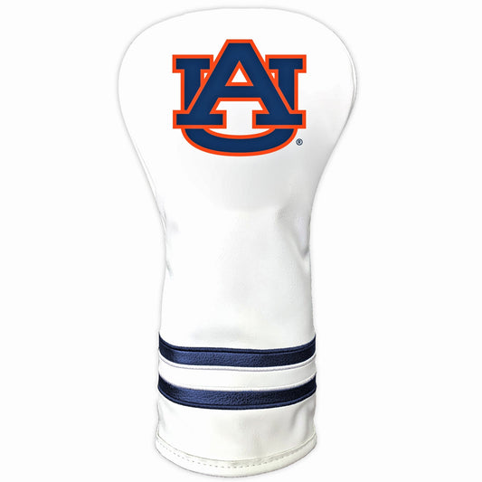 Team Golf Auburn St DR/FW Headcovers - Vintage Driver HC - Printed White
