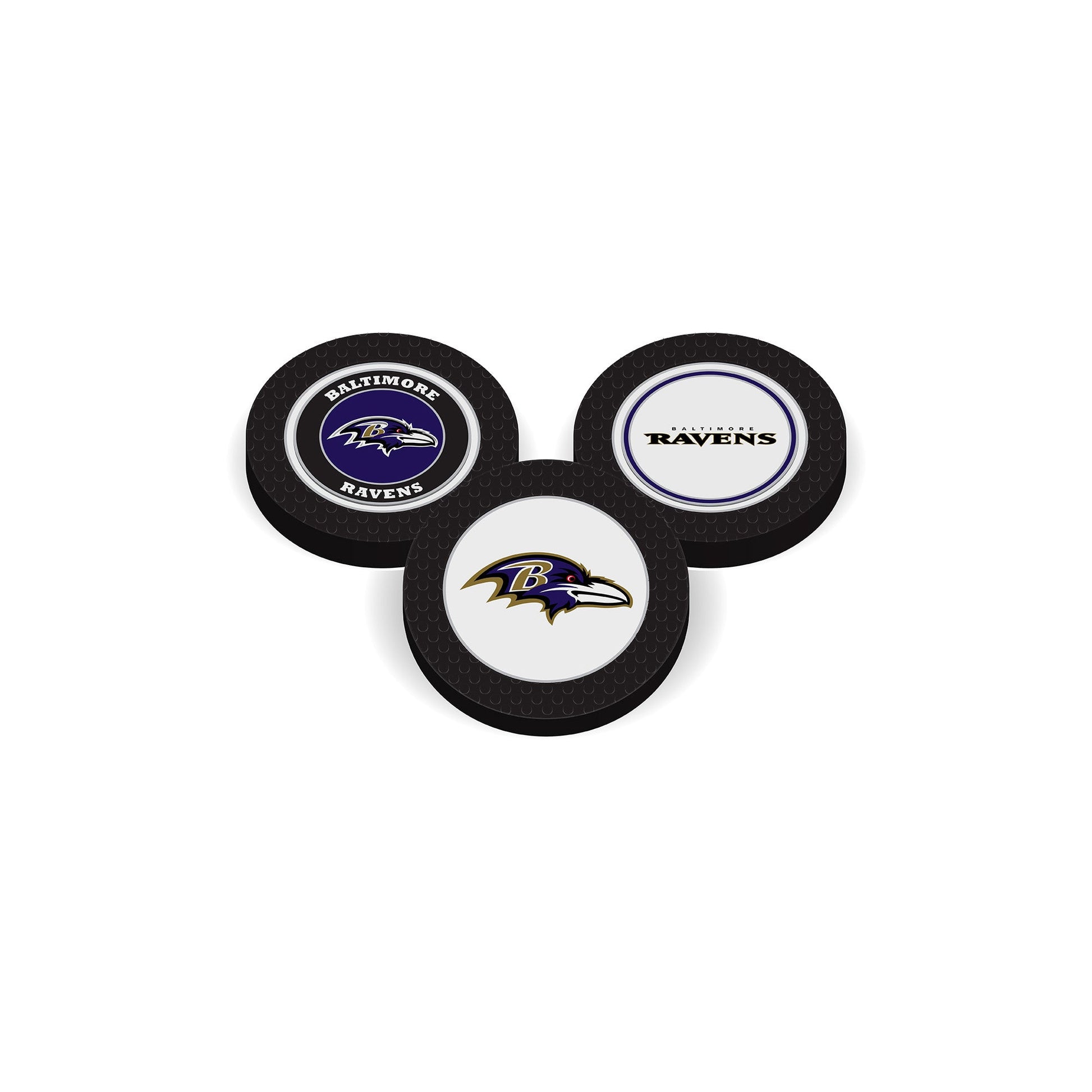 Team Golf BAL Ravens Ball Markers - Golf Chip Marker - 