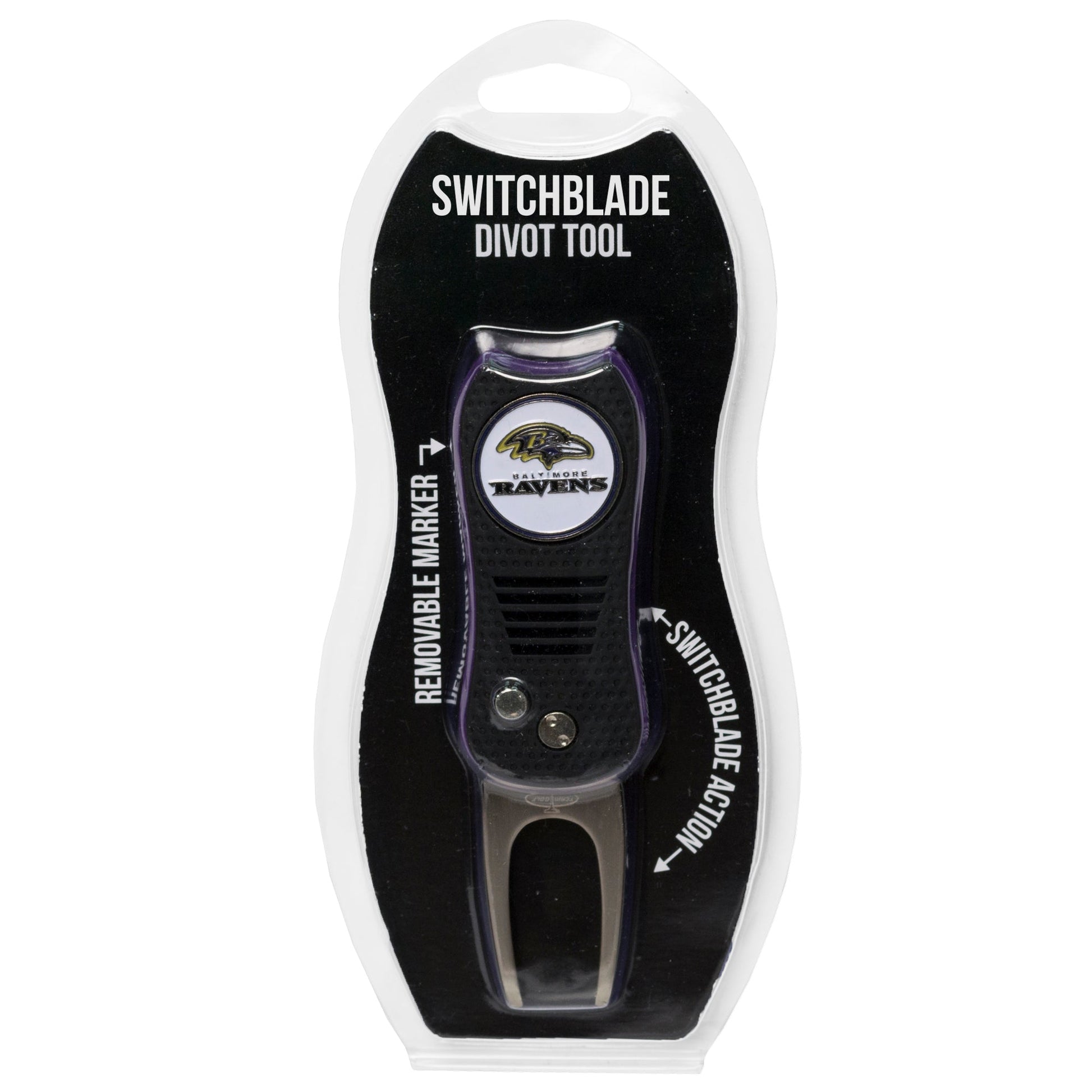 Team Golf BAL Ravens Divot Tools - Switchblade Divot Tool - 