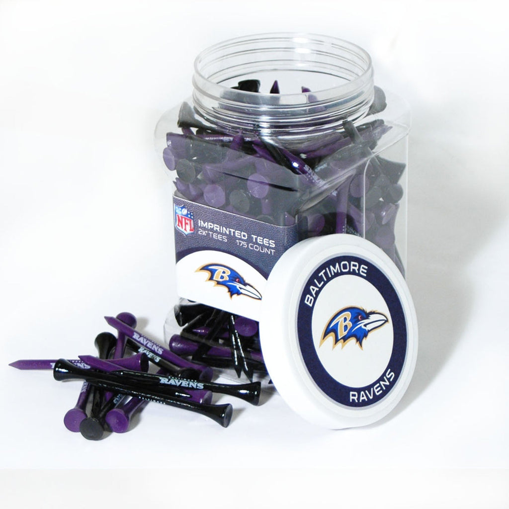 Team Golf BAL Ravens Golf Tees - 175 Tee Jar - 