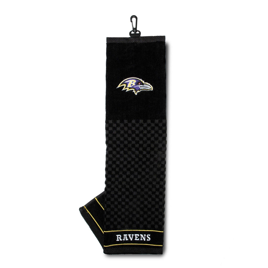 Team Golf BAL Ravens Golf Towels - Tri - Fold 16x22 - 