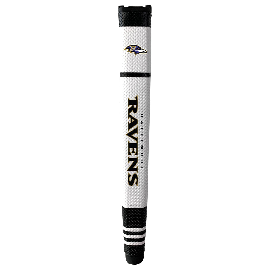 Team Golf BAL Ravens Putter Grips - White - 