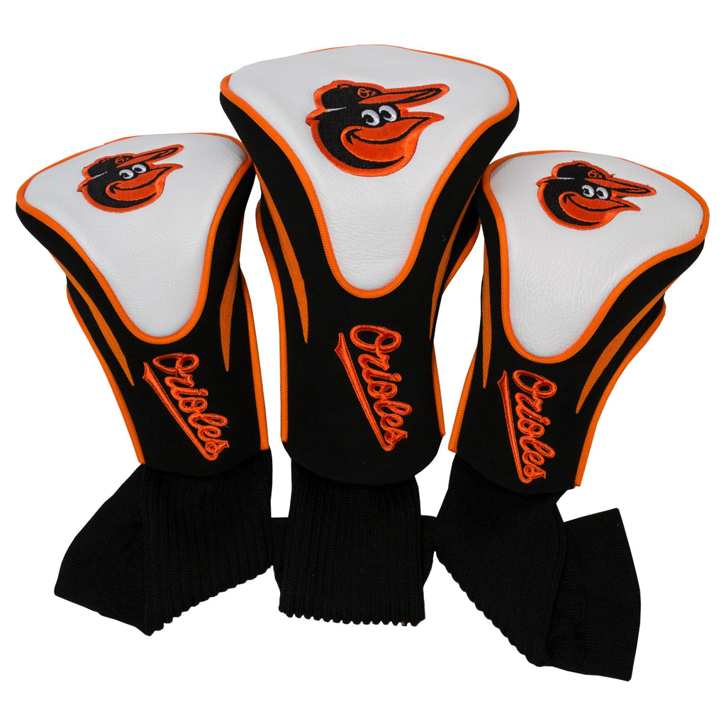 Team Golf Baltimore Orioles DR/FW Headcovers - 3 Pack Contour - Embroidered