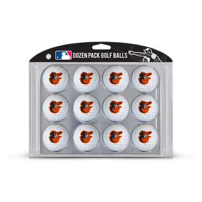 Team Golf Baltimore Orioles Golf Balls - 12 Pack - White