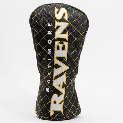 Team Golf Baltimore Ravens DR/FW Quilted Headcovers - Team Golf USA