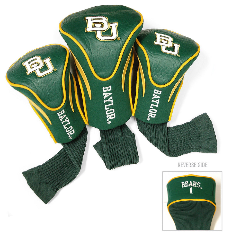 Team Golf Baylor DR/FW Headcovers - 3 Pack Contour - Embroidered