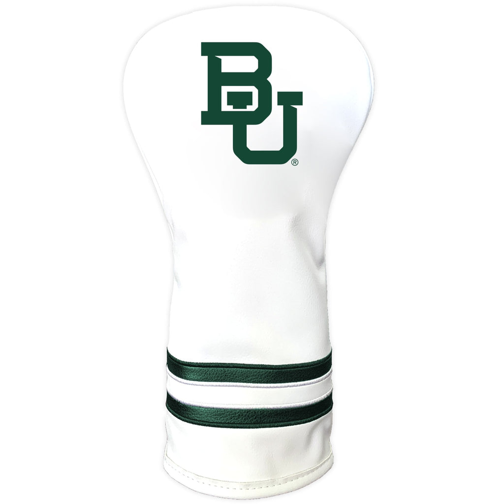 Team Golf Baylor DR/FW Headcovers - Vintage Driver HC - Printed White