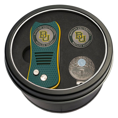 Team Golf Baylor Golf Gift Sets - Tin - Divot Tool & Hat Clip - 