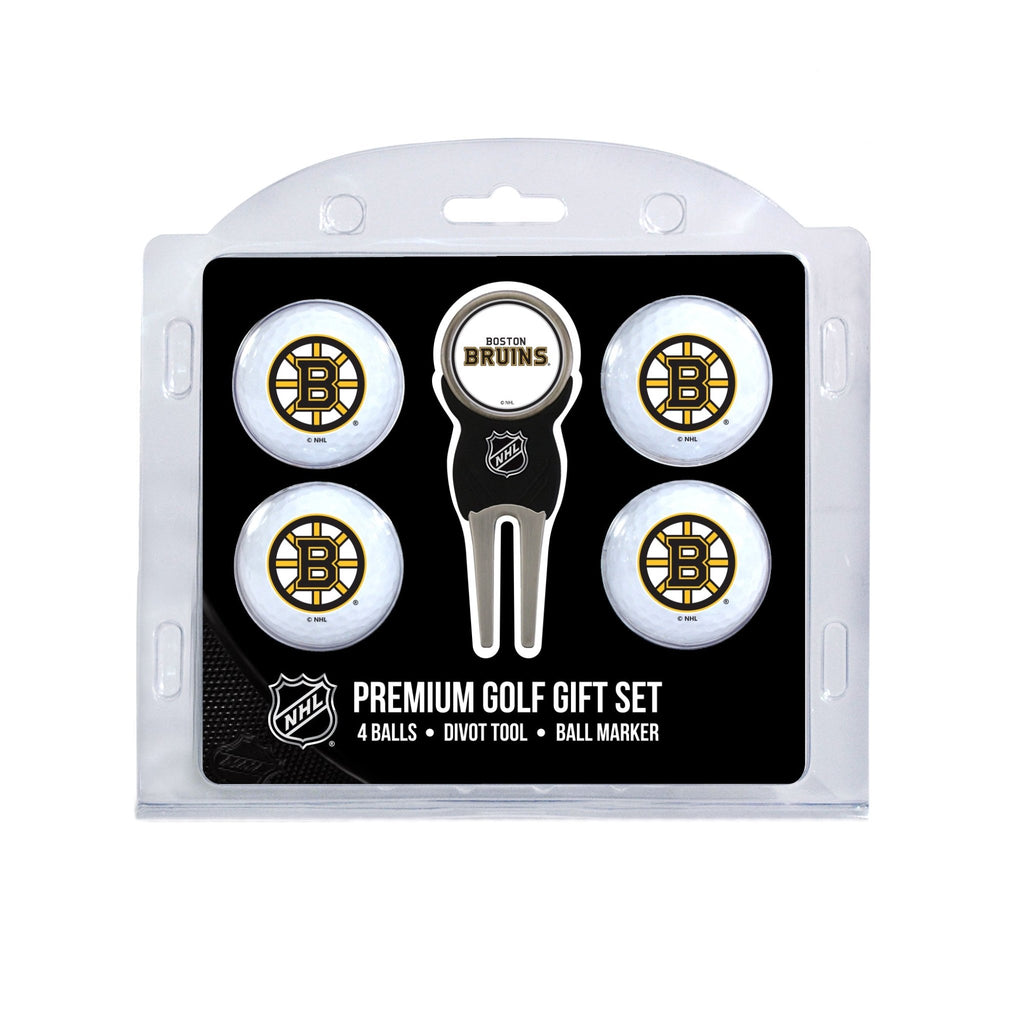 Team Golf BOS Bruins Golf Gift Sets - 4 Ball Gift Set - 