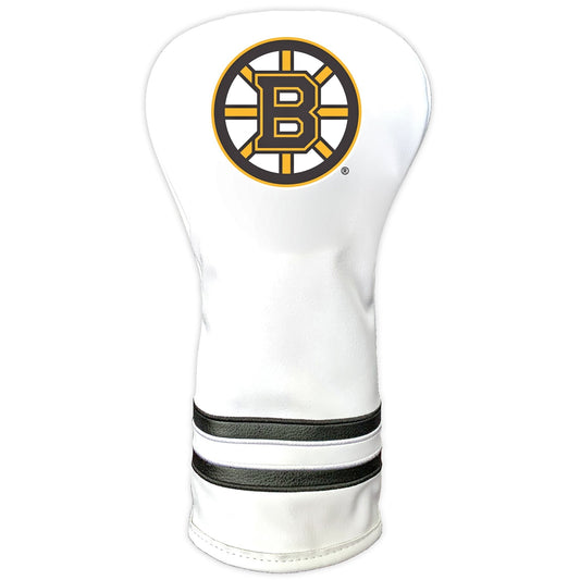 Team Golf Boston Bruins DR/FW Headcovers - Vintage Driver HC - Printed White