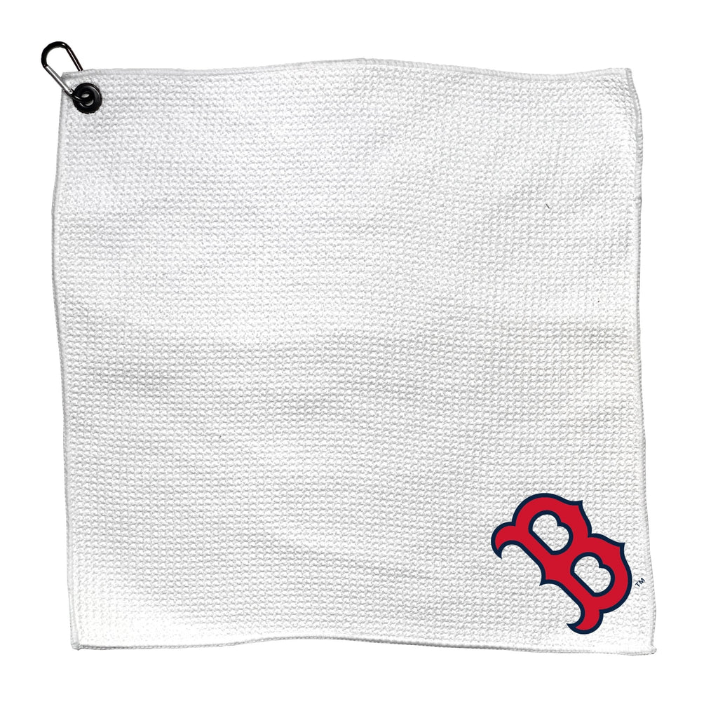 Team Golf Boston Red Sox Golf Towels - Microfiber 15X15 White - 