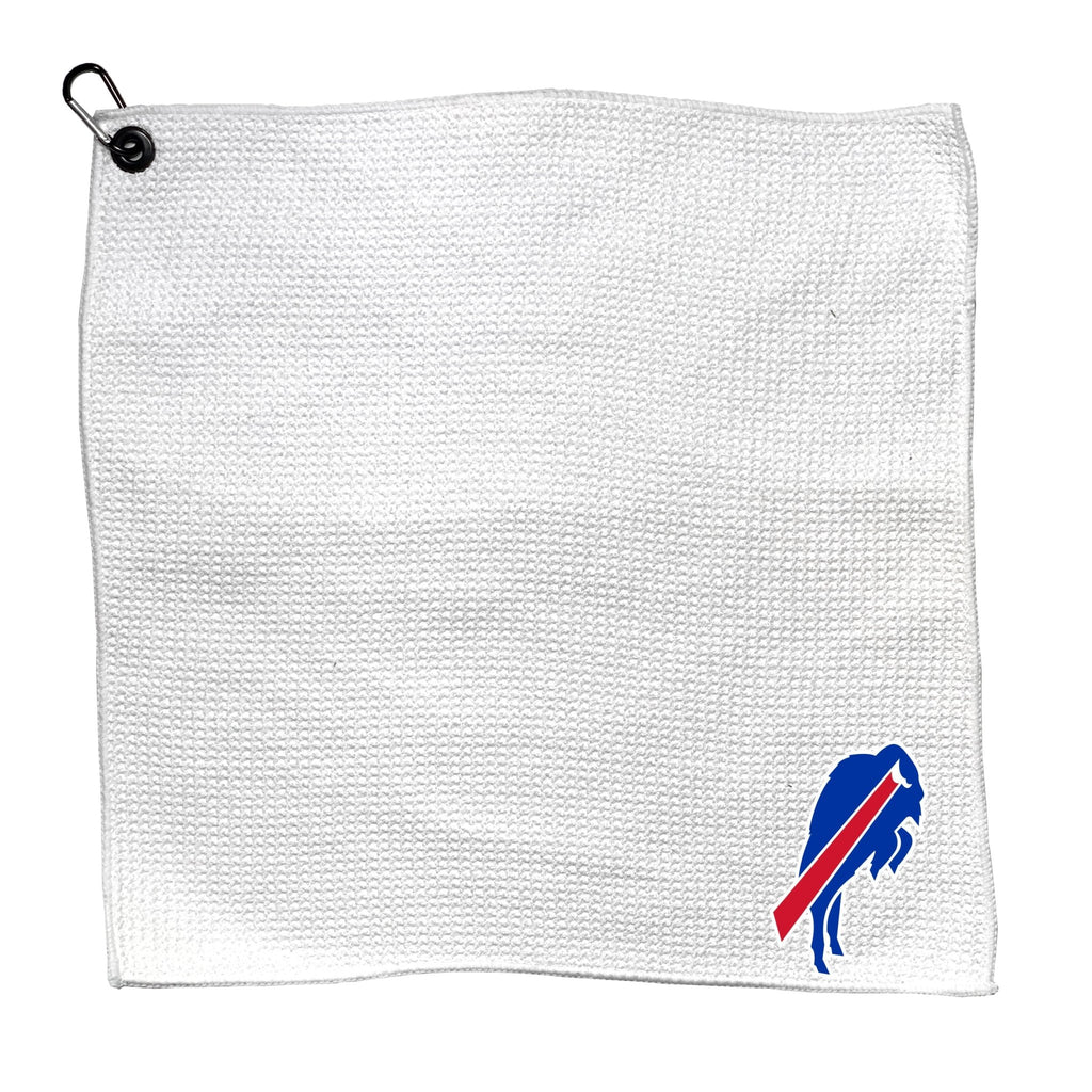 Team Golf BUF Bills Golf Towels - Microfiber 15X15 White - 