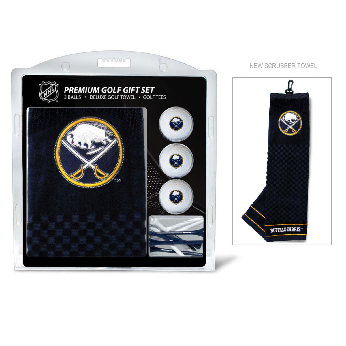 Team Golf BUF Sabres Golf Gift Sets - Embroidered Towel Gift Set - 