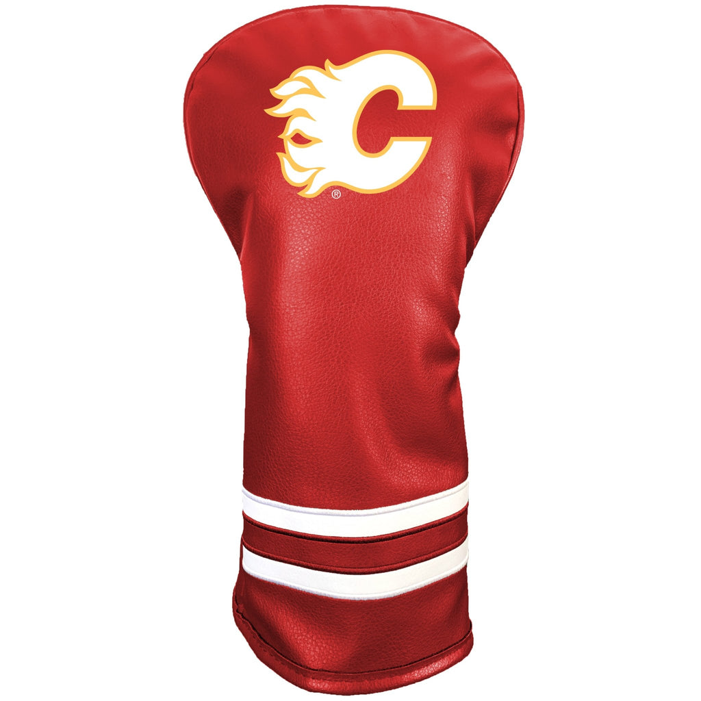 Team Golf Calgary Flames DR/FW Headcovers - Vintage Driver HC - Printed Color