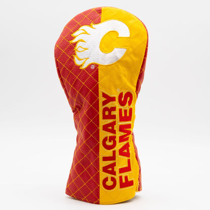 Team Golf Calgary Flames DR/FW Quilted Headcovers - Team Golf USA