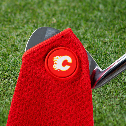 Team Golf Calgary Flames Magnetic Golf Towel - Team Golf USA