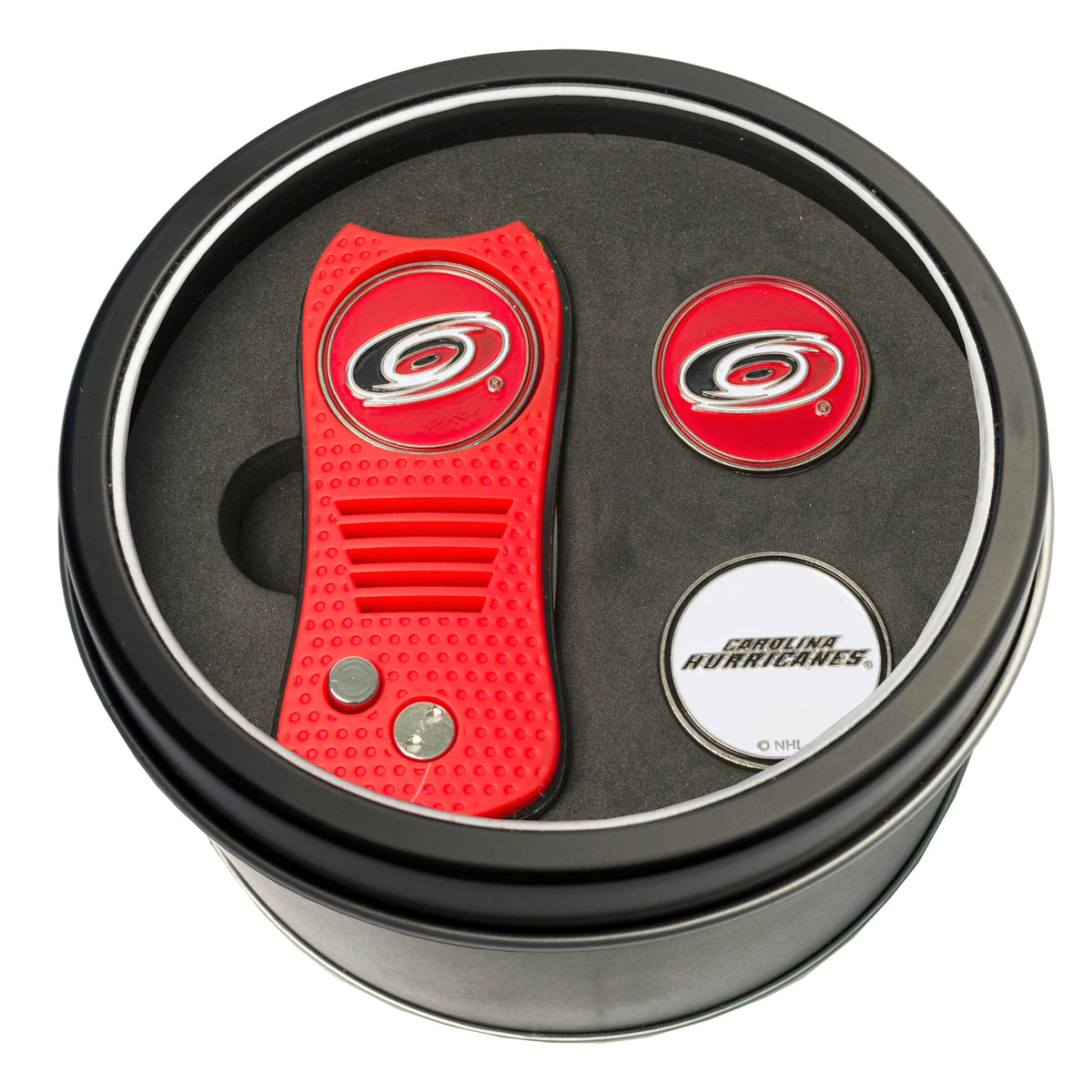 Team Golf CAR Hurricanes Golf Gift Sets - Tin - Divot Tool & 2 Markers - 