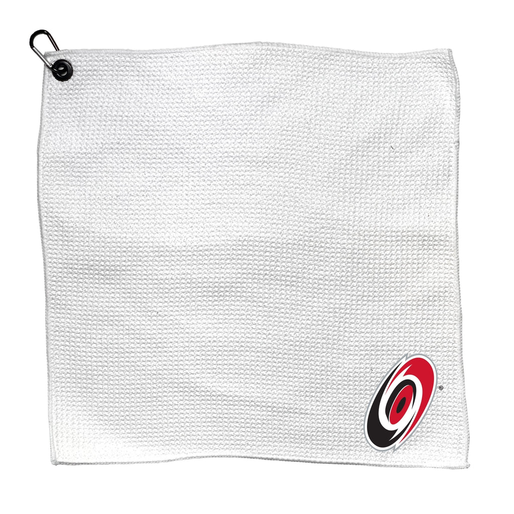 Team Golf CAR Hurricanes Golf Towels - Microfiber 15X15 White - 