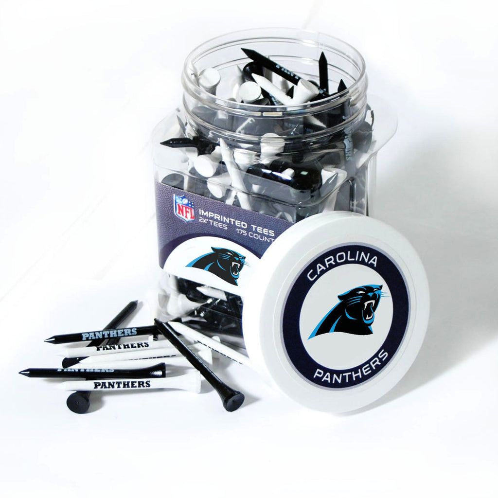 Team Golf CAR Panthers Golf Tees - 175 Tee Jar - 