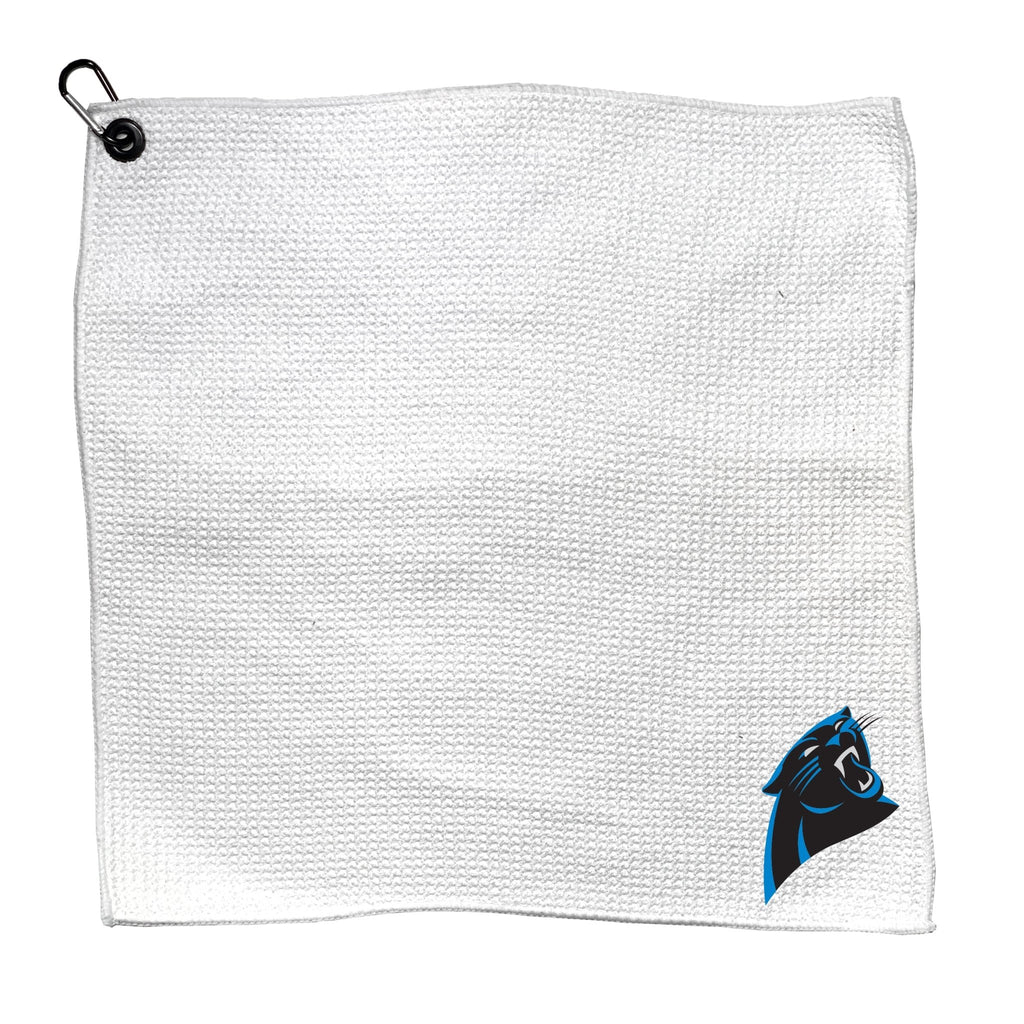 Team Golf CAR Panthers Golf Towels - Microfiber 15X15 White - 