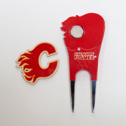 Team Golf CGY Flames Divot Tools - Custom Shaped - 