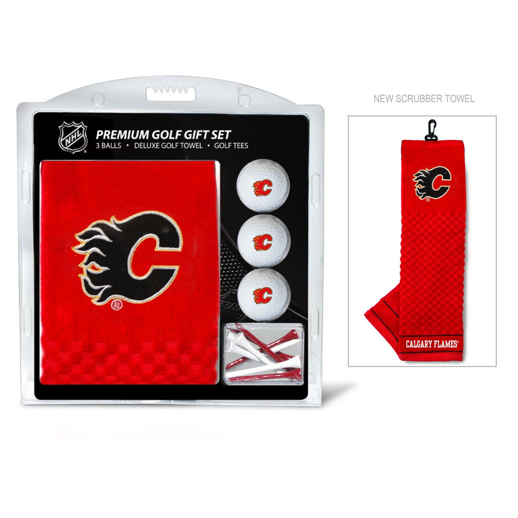 Team Golf CGY Flames Golf Gift Sets - Embroidered Towel Gift Set - 