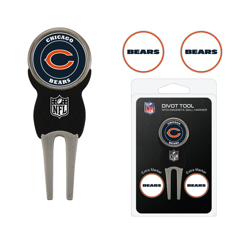 Team Golf CHI Bears Divot Tools - Signature Divot Tool Pack - 