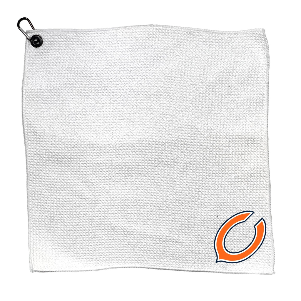 Team Golf CHI Bears Golf Towels - Microfiber 15X15 White - 