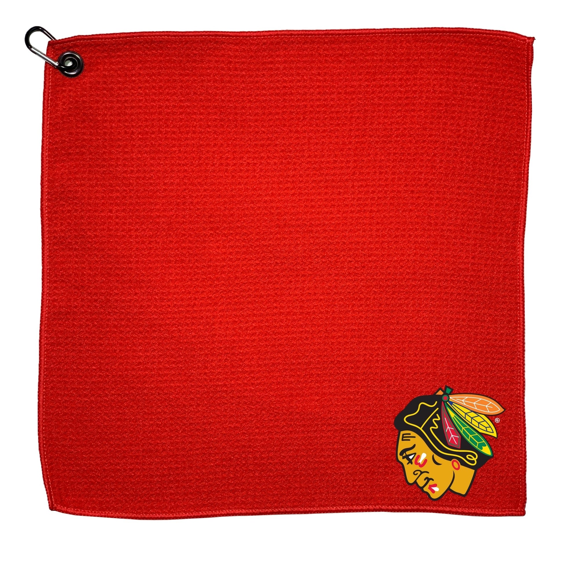 Team Golf CHI Black Hawks Golf Towels - Microfiber 15X15 Color - 