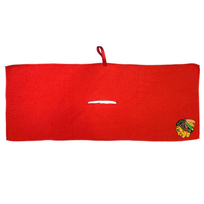 Team Golf CHI Black Hawks Golf Towels - Microfiber 16x40 Color - 