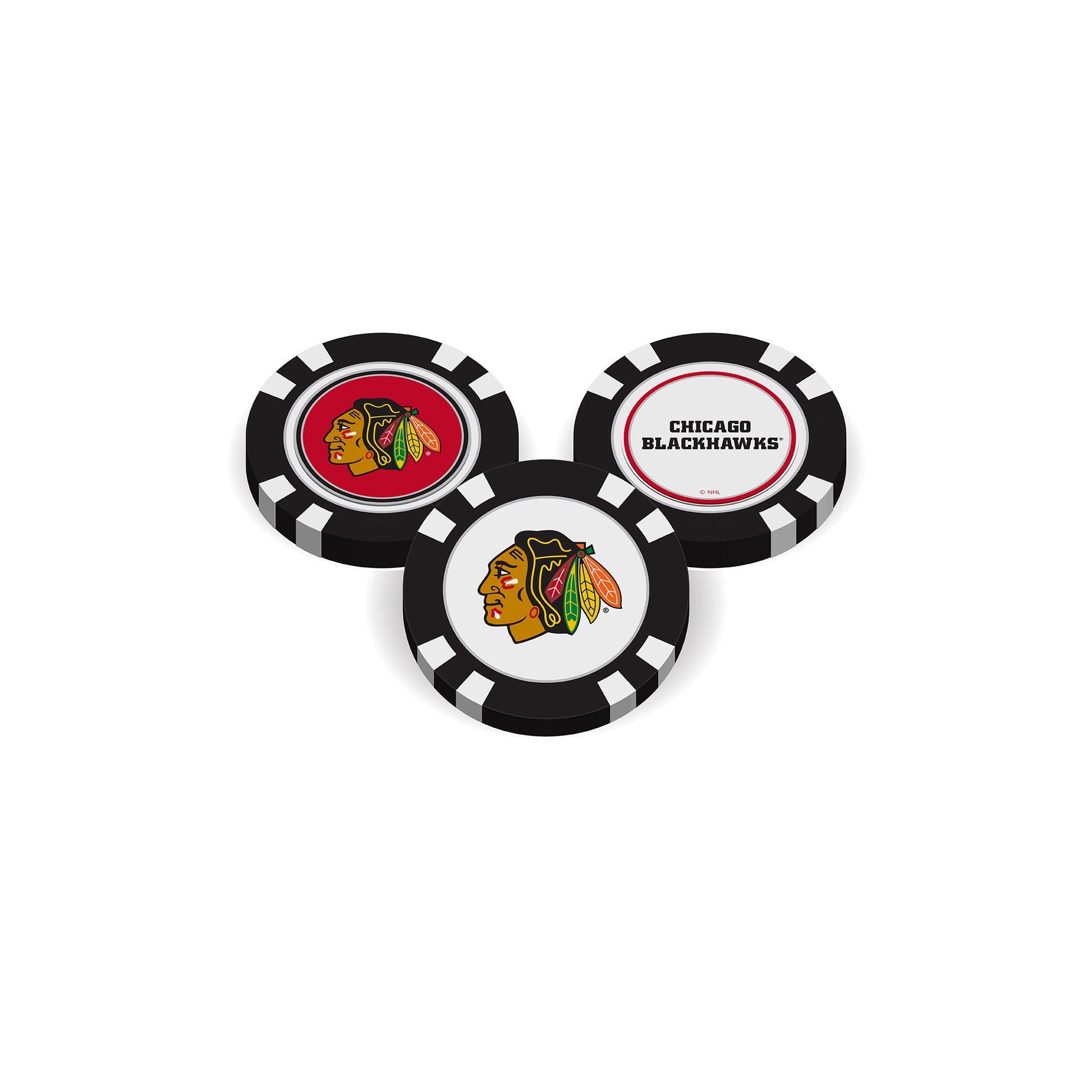 Team Golf CHI Blackhawks Ball Markers - Golf Chip Marker - 