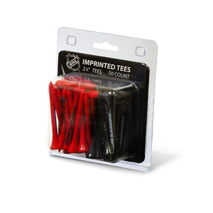 Team Golf CHI Blackhawks Golf Tees - 50 Tee Pack - 