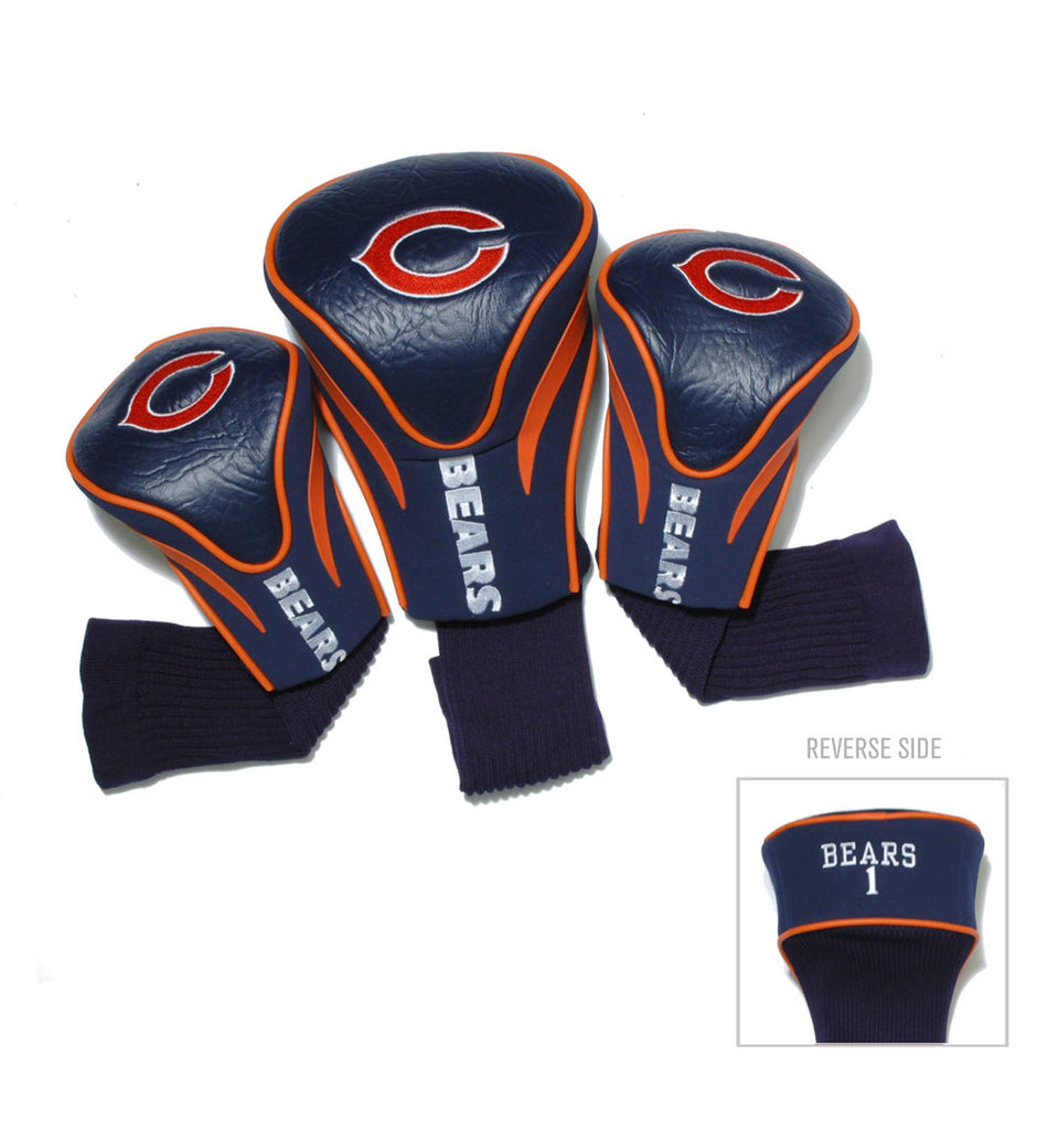 Team Golf Chicago Bears DR/FW Headcovers - 3 Pack Contour - Embroidered