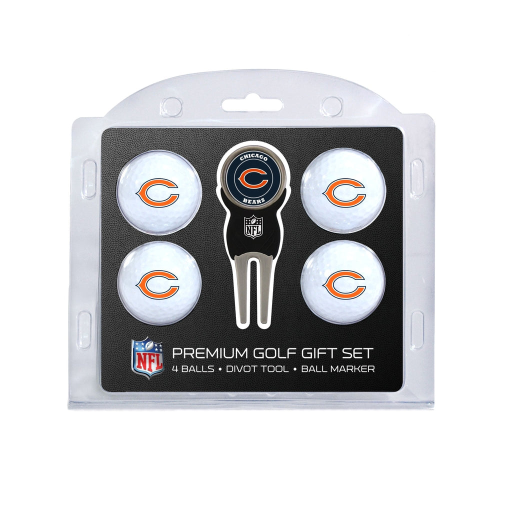 Team Golf Chicago Bears Golf Gift Sets - 4 Ball Gift Set -