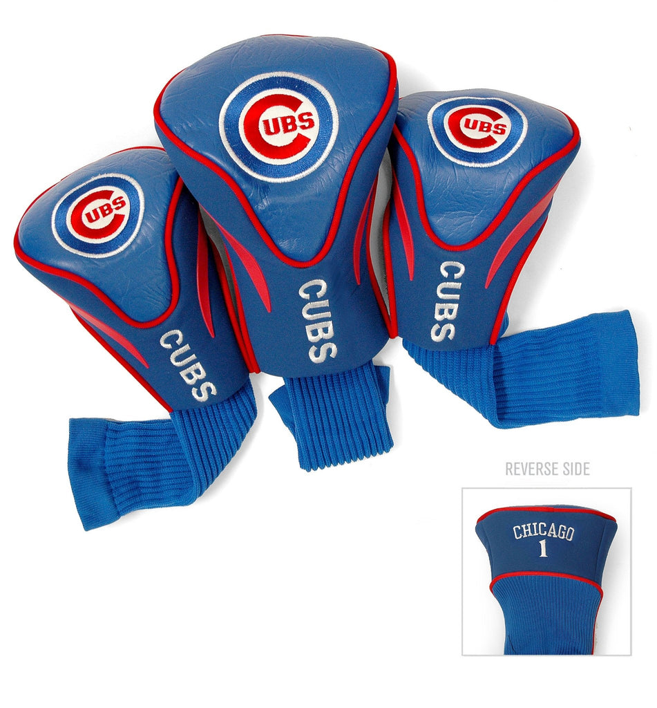 Team Golf Chicago Cubs DR/FW Headcovers - 3 Pack Contour - Embroidered