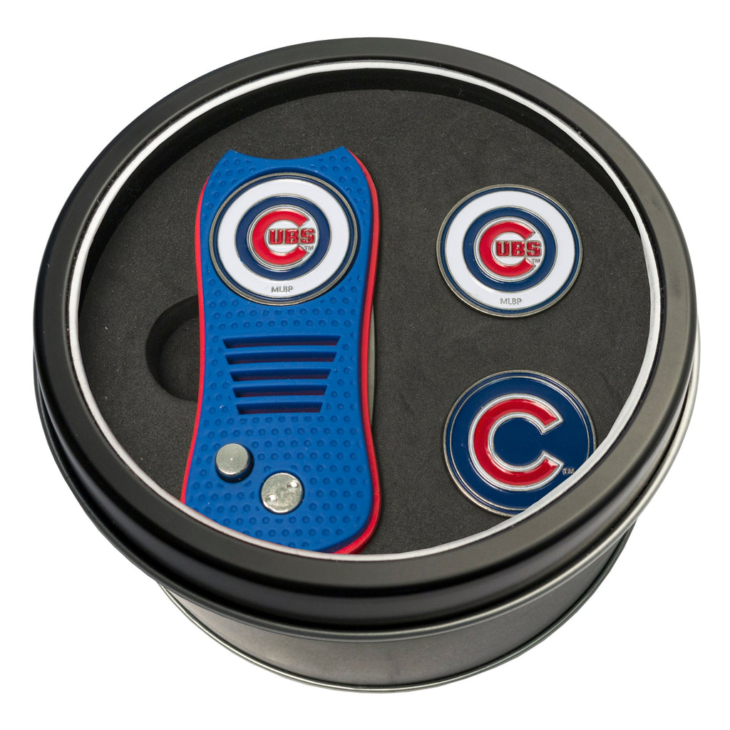 Team Golf Chicago Cubs Golf Gift Sets - Tin - Divot Tool & 2 Markers - 