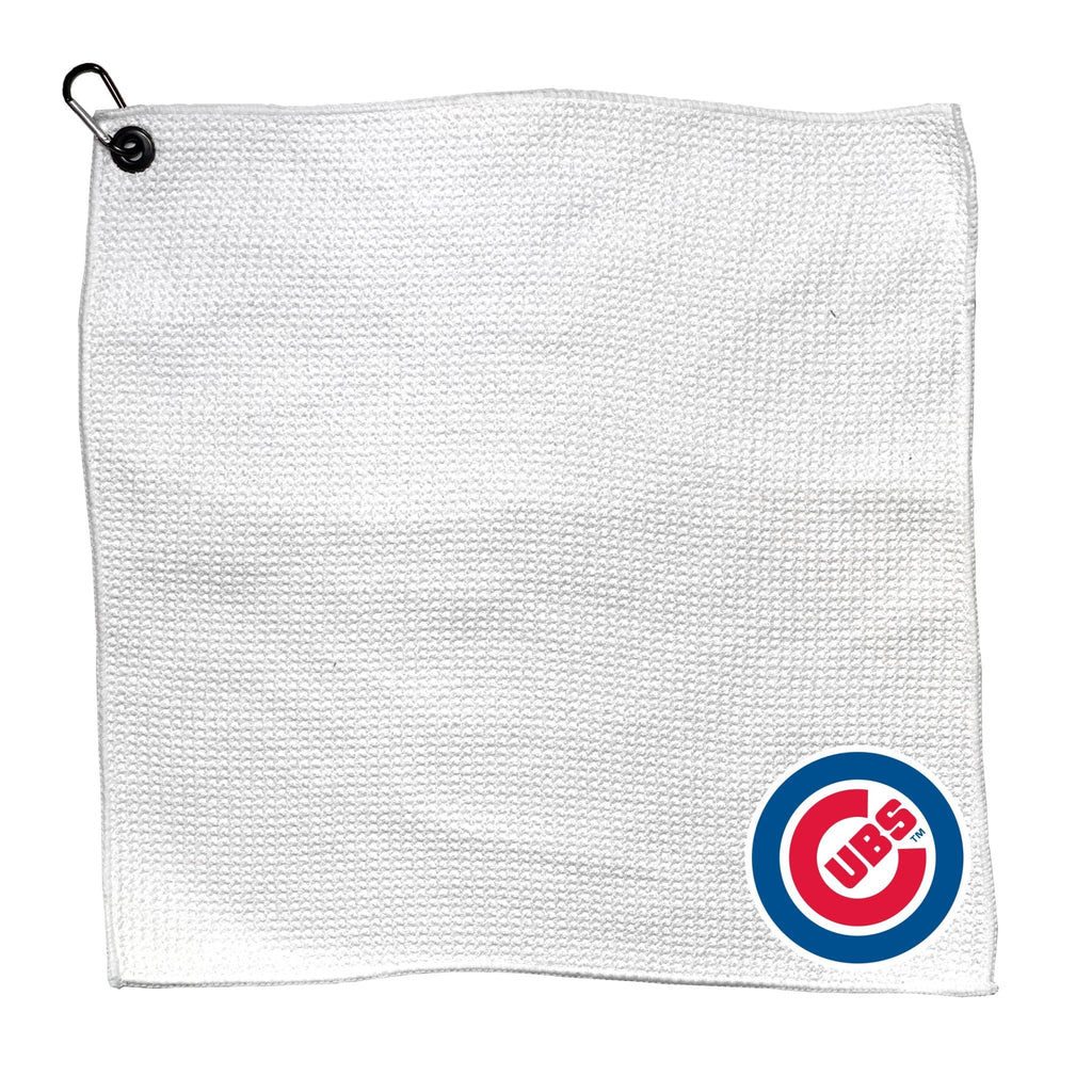 Team Golf Chicago Cubs Golf Towels - Microfiber 15X15 White - 