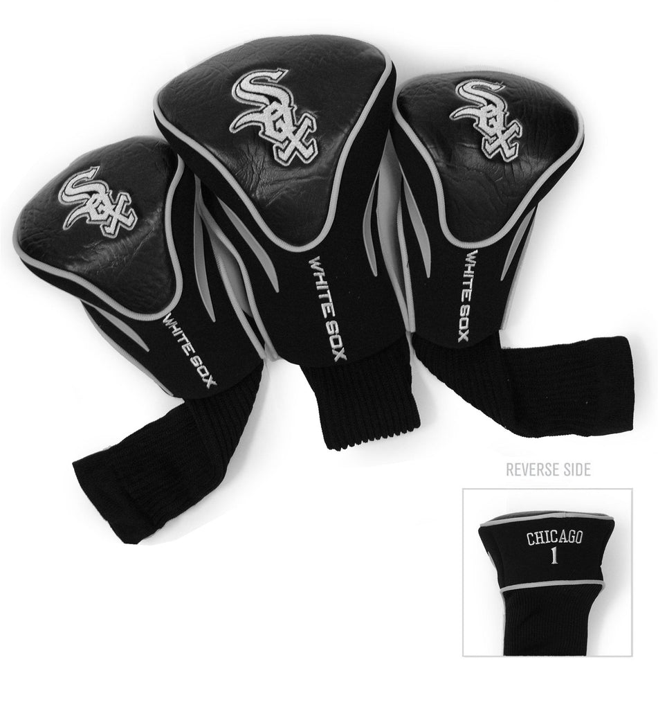 Team Golf Chicago White Sox DR/FW Headcovers - 3 Pack Contour - Embroidered