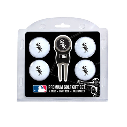 Team Golf Chicago White Sox Golf Gift Sets - 4 Ball Gift Set - 