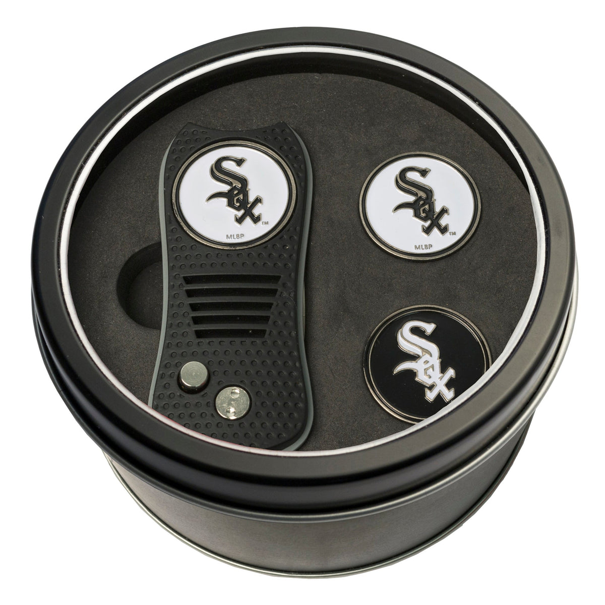 Team Golf Chicago White Sox Golf Gift Sets - Tin - Divot Tool & 2 Markers - 