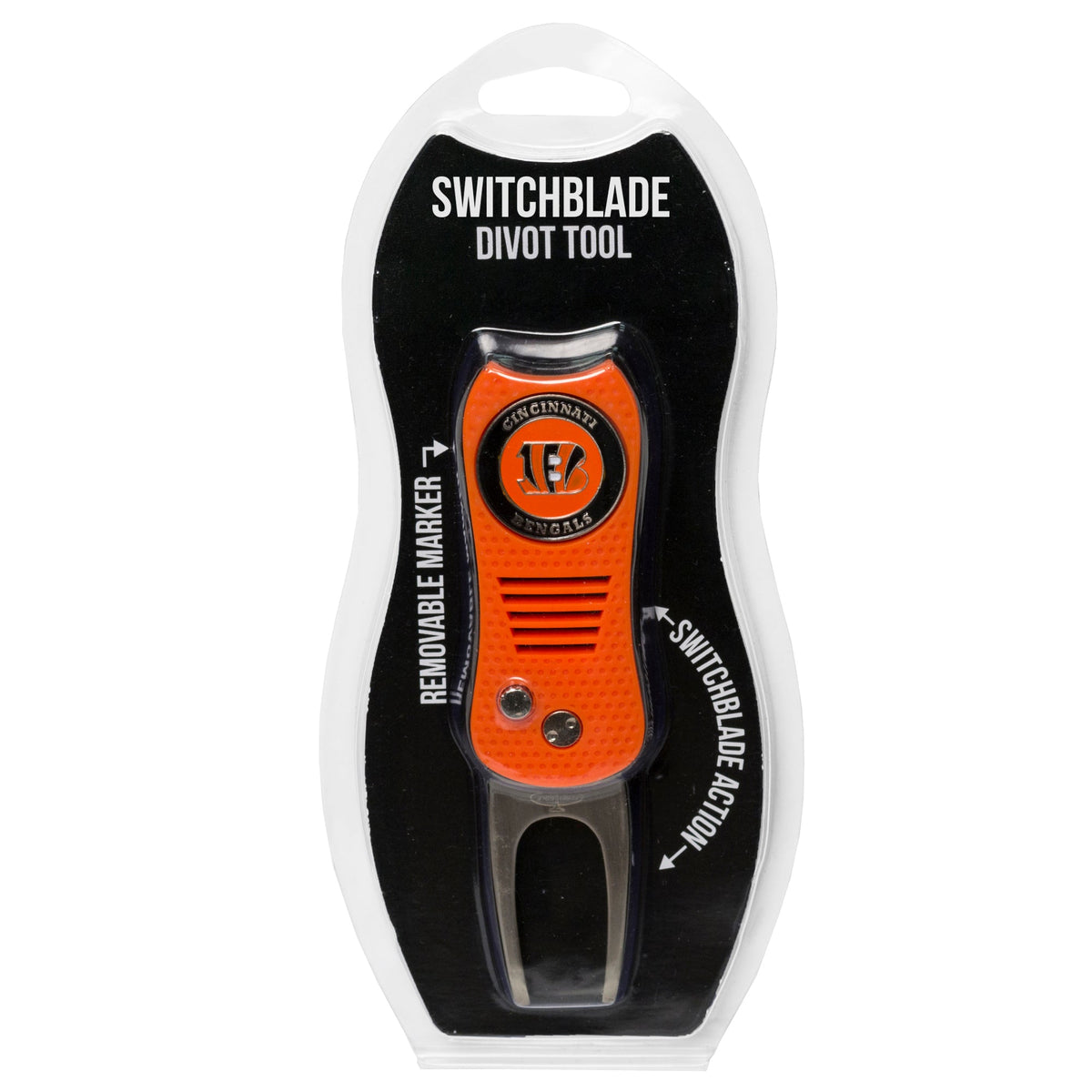 Team Golf CIN Bengals Divot Tools - Switchblade Divot Tool - 