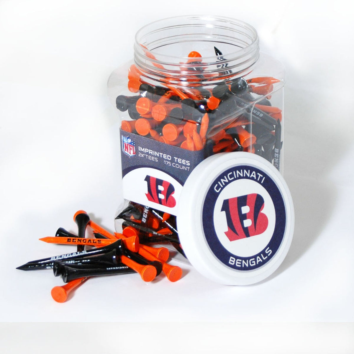 Team Golf CIN Bengals Golf Tees - 175 Tee Jar - 