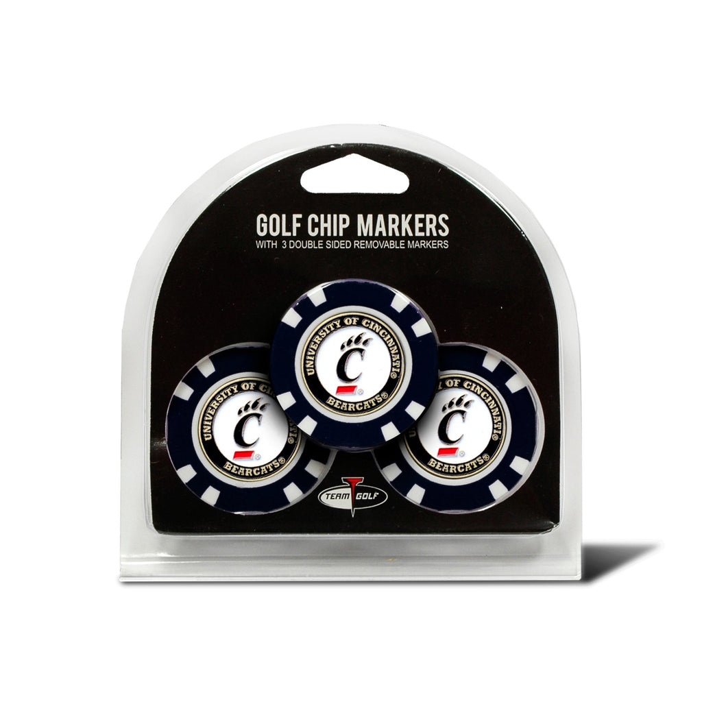 Team Golf Cincinnati Ball Markers - 3 Pack Golf Chip Markers - 
