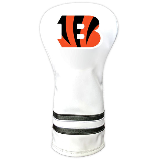 Team Golf Cincinnati Bengals DR/FW Headcovers - Vintage Driver HC - Printed White