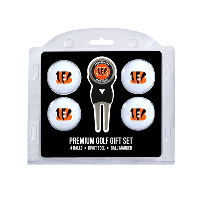 Team Golf Cincinnati Bengals Golf Gift Sets - 4 Ball Gift Set -