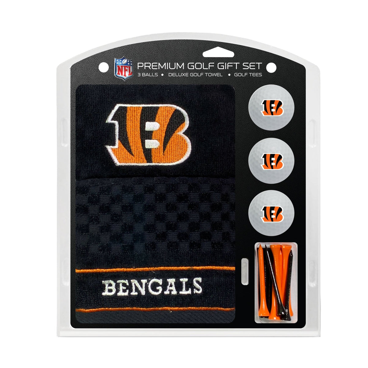 Team Golf Cincinnati Bengals Golf Gift Sets - Embroidered Towel Gift Set -