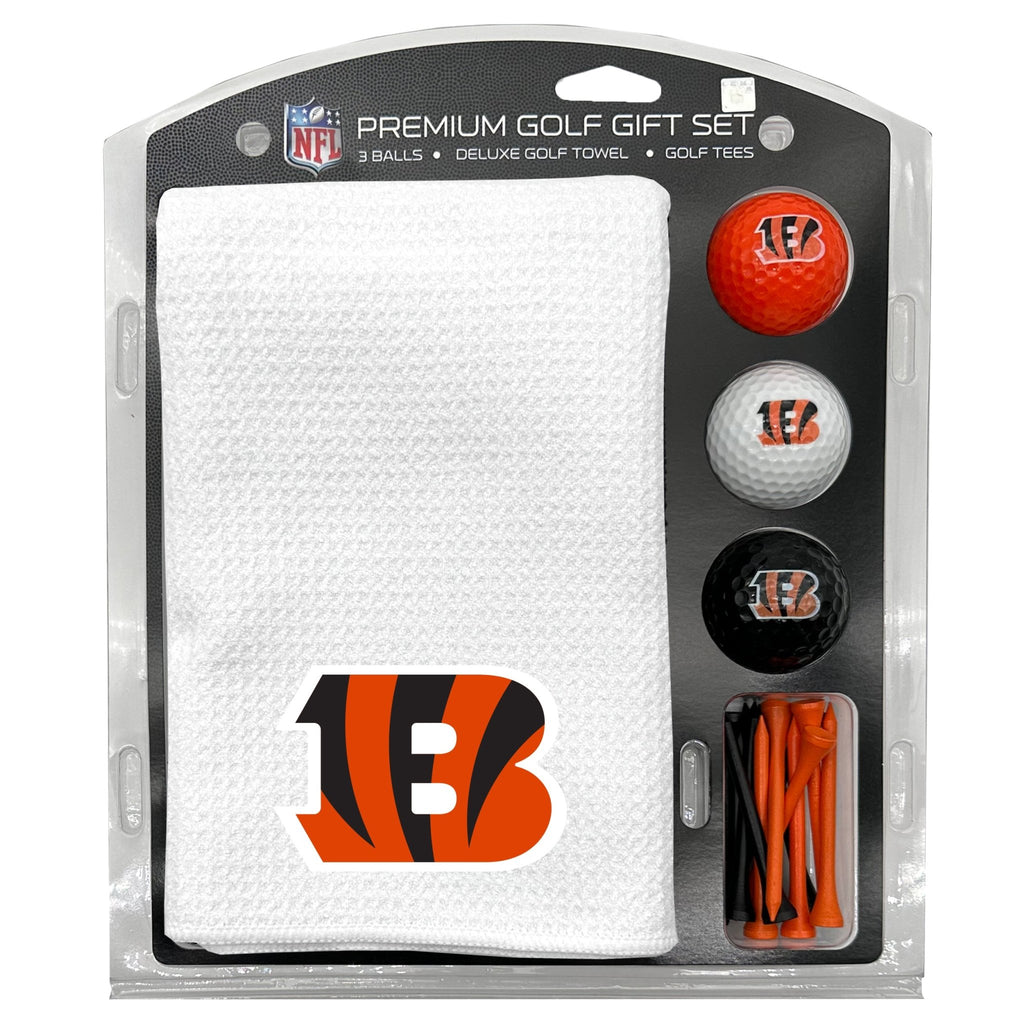 Team Golf Cincinnati Bengals Golf Gift Sets - Microfiber Towel Gift Set-White -