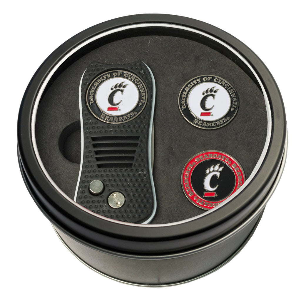 Team Golf Cincinnati Golf Gift Sets - Tin - Divot Tool & 2 Markers - 